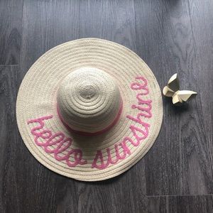 Charming Charlie Accessories - Hello Sunshine sun hat Charming Charlie Accessories - Hello Sunshine sun hat